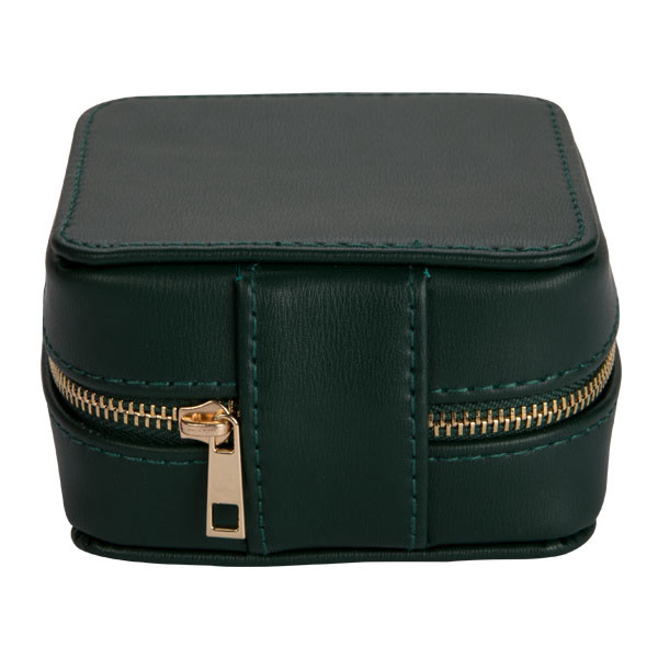 Empaquetado material interior del regalo de la joyería del terciopelo portátil de cuero tamaño pequeño del bolso