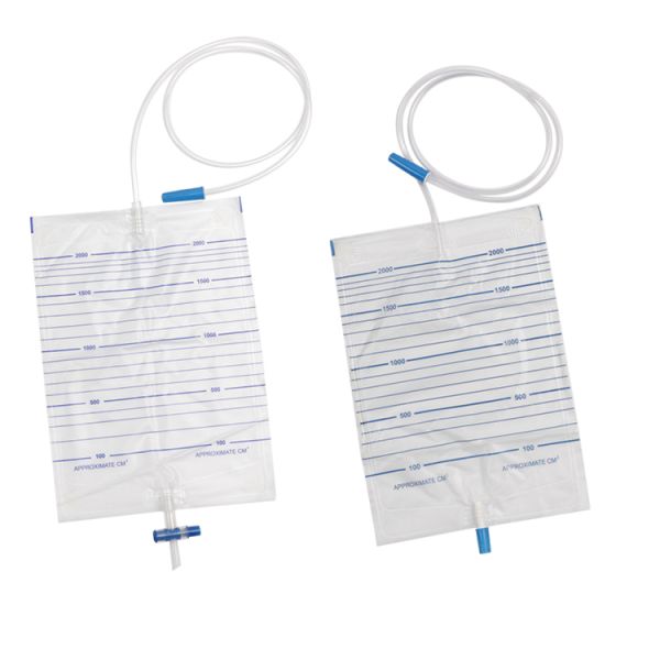 Sterile Disposable Urine Bags 2200ml Urine Drainage Bag For Incontinence Patients