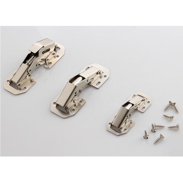 Hydraulic 1.2mm Thick Cabinet Door Hinges 90 Degree Concealed Aluminum