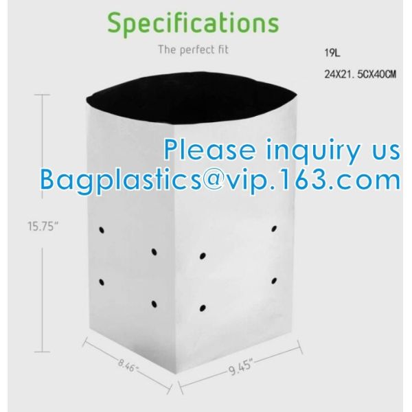 Nursery Bags Plants Grow Bags Biodegradable Fabric Pots/Bag Plants Pouch Home Garden Supply