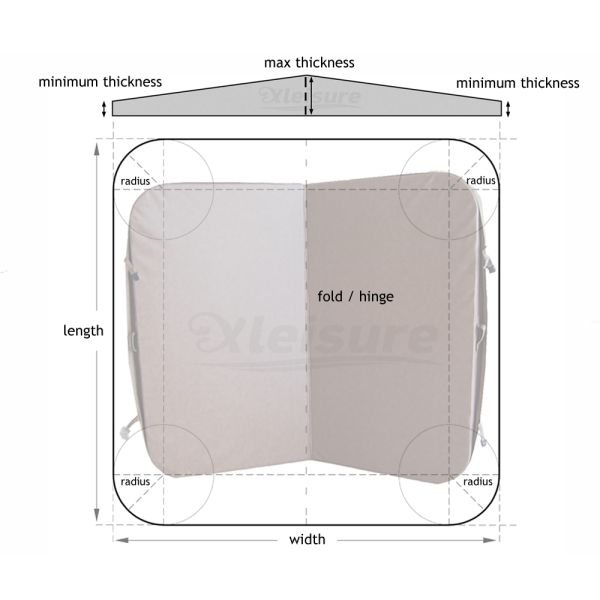 крышки спа джакузи винила крышки джакузи Фабрик-непосредственной круглой изоляции спа деревянные