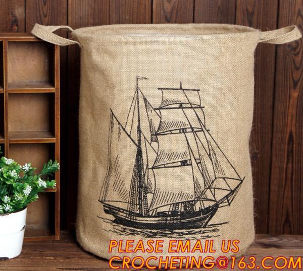 LAUNDRY BASKET, STORAGE BARREL, TOY STORAGE BASKET, CLOTHES LAUNDRY BAGS, COTTON LINEN, STORAGE BAGS