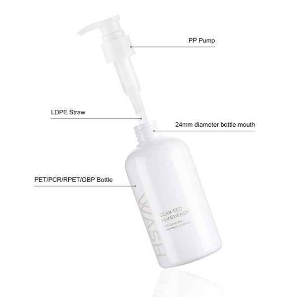 Непрозрачная бутылка лосьона тела цвета логотип 10 OZ печатая пустую косметическую бутылку