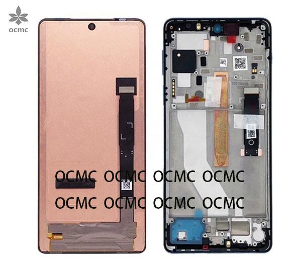 Super OLED Capacitive Touchscreen Display Panel With Frame Motorola Moto Edge 20 Pro Screen Replacement