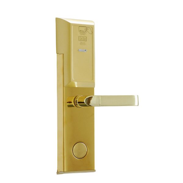Electronic Card Hotel Door Lock , Electronic Door Latches With PVD Finishing