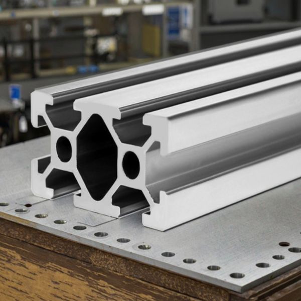 Profilé en alliage d'aluminium extrudé 40*80, profilé en aluminium extrudé à fente en T
