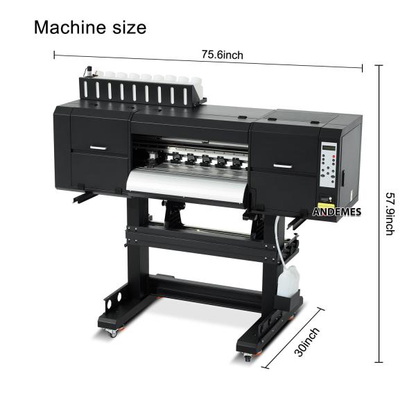 Máquina de impressão DTF com I3200*3 CMYKW FO FG FY FM e Secador automático de correia de malha