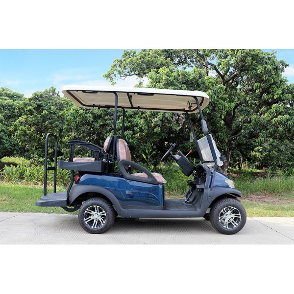 Sillones traseros plegables Carro de golf eléctrico 4 asientos Aprobado CE