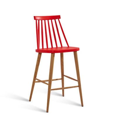 Simple Windsor chair solid wood dining chair family creative leisure chair dining room stool Nordic negotiating chair
