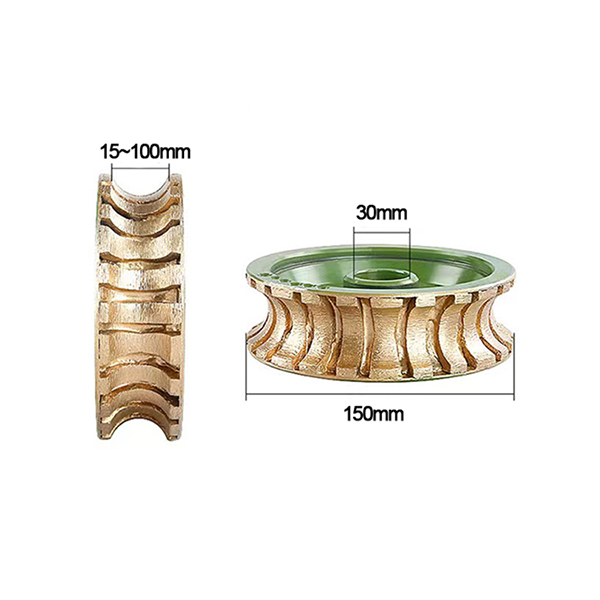 Bullnose Diamond Grinding Wheel 6 Inch For Granite Cutting