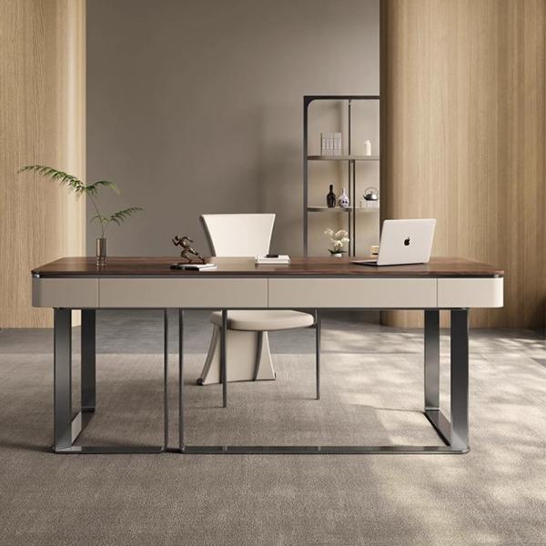 Study Room Solid Wood Writing Desk Office Wood Writing Desk With Drawers
