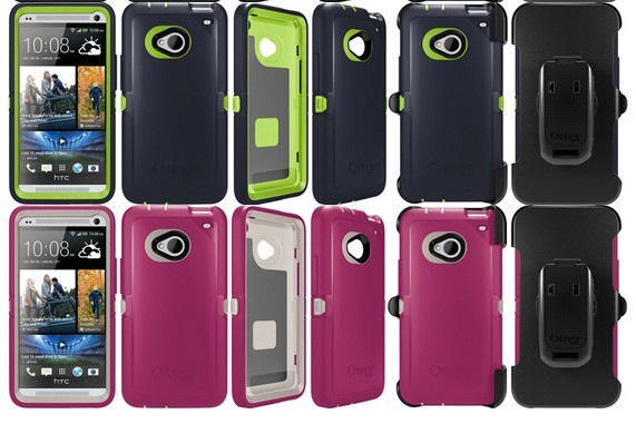TPE Red Ottered Outer Box Phone Cases Lightweight For HTC One