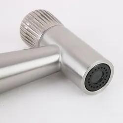 Banheiro escovado de aço inoxidável 304 Bidet spray de mão cabeça de chuveiro em plástico cinza claro