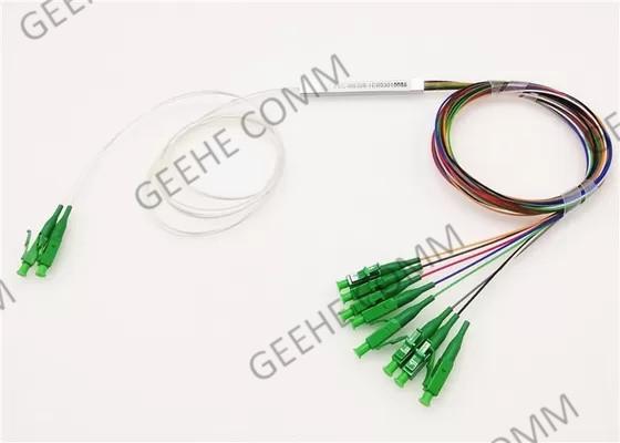 Mini Steel Tube LC/cabo de fibra ótica do APC 2x8 Blockless divisor