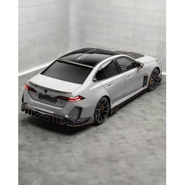For BMW M5 G90 Carbon Fiber Body Kit M5 G90 MSY-style Carbon Fiber Front Lip Diffuser Spoiler Hood
