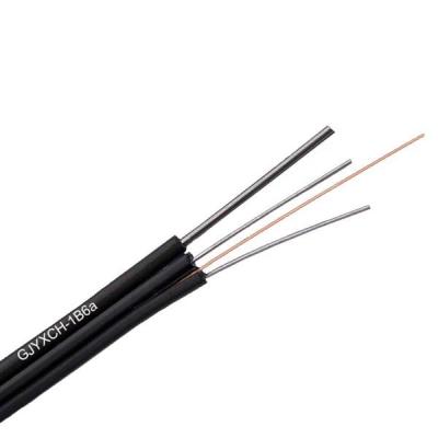 1 Core GJYXCH Black FTTH Fiber Optic Cable Bow Type Drop Cable