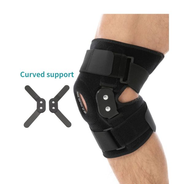 Расчалки колена прикрепленные на петлях поддержкой колена для разрыва мениска с боковыми стабилизаторами