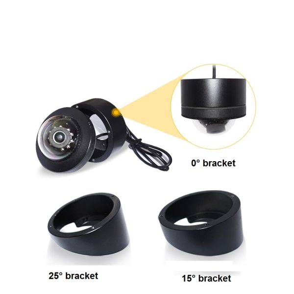 Hd 720p 1080p Автомобильная купольная световая камера 700tvl Ir Ночное видение Ip69 Водонепроницаемое металлическое корпус