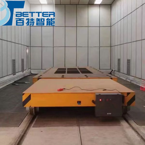 China Supplier 55 Ton Electric Transfer Cart Rail Trolley for Steel Mill