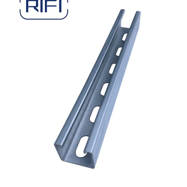 Aço carbono 41x21 canal de ranhuras galvanizado a quente