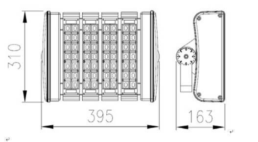 120 Вт привело свет туннель