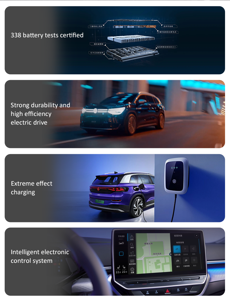 ID6X VW Electric Car 235/50 R20 ID 6 Electric SUV Electric Steering Wheel Assist