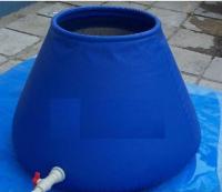 2500L Tanque flexível Tanque de água de lonas redondas Resistente à seca Tanque de água em forma de cebola