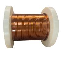 Natural Color Enamelled Copper Rectangular Wire with Solid Conductor Option