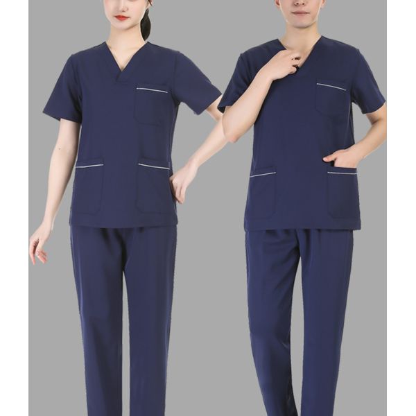 Медицинские скрабы из полиэстерового спандекса для женщин и мужчин в модном дизайне