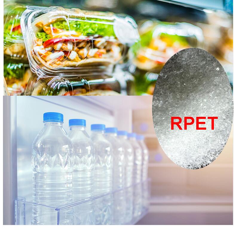 Разлейте пластиковые зерна по бутылкам RPET качество еды повторно использовало лепешки ЛЮБИМЦА
