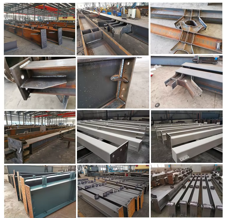 Q355B Raw Steel Material Prefabricated Steel Structure Fixed Upon The Flat Roof Optional Insulation Panels for Space Utilization