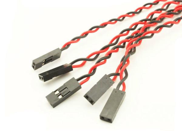 2 Pin Flexible Dupont Jumper Wires Female To Female , Dupont 2P Twisted Wire Cable