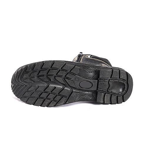 Men'S Safety Shoes Boots For Steel Toe Leather PU Injection Safety Shoe