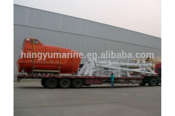 Marine totally enclosed fiberglass lifeboat for sale