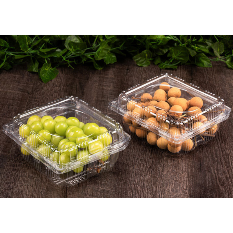 Single-use meat slice box, beef roll pork slice box, lamb roll box, thick fresh packaging box, black background plastic packaging box