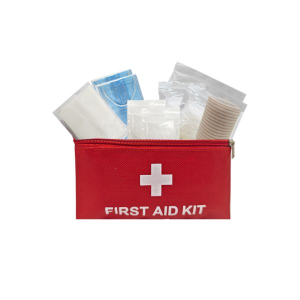 First Aid Training Kit with Emergency Medical Supplies Including Triangular Bandage and CPR Accessory Accessories