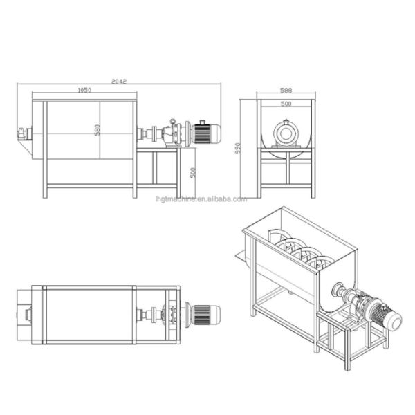 Customized mixers for dry powder, laundry powder mixing, Powder Mixing Machine washing machines, chemicals, motors, and small business mixing machines
