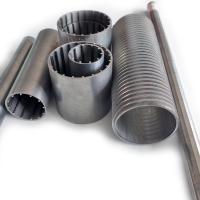 Filtro em ranhuras Johnson Filter Screen / Wedge Wire V Wrap Screen Pipe Oil Well