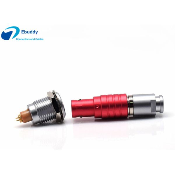 RED Color Lemo Circular Connectors Compatible B Series Plug FGG EGG Connectors