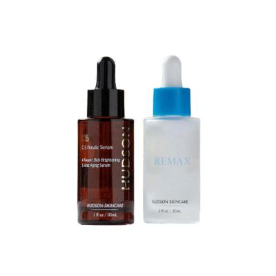 Complementing Blue Cosmetic Dropper Bottles Matte Black Glass Dropper Bottles Set