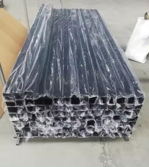 Customized Sizes Aluminum Profiles For Door Pillars , Steel Fences