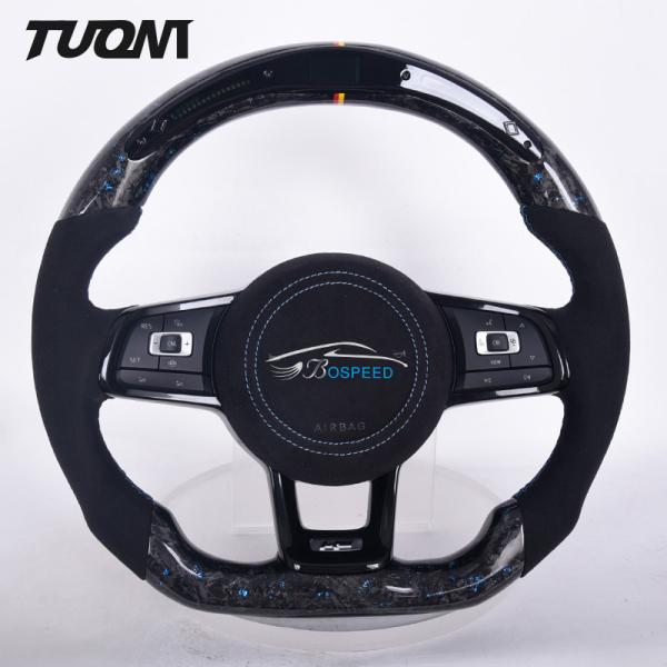 Standard Size Black Volkswagen Carbon Fiber Wheel Golf Mk7 R R-Line Scirocco