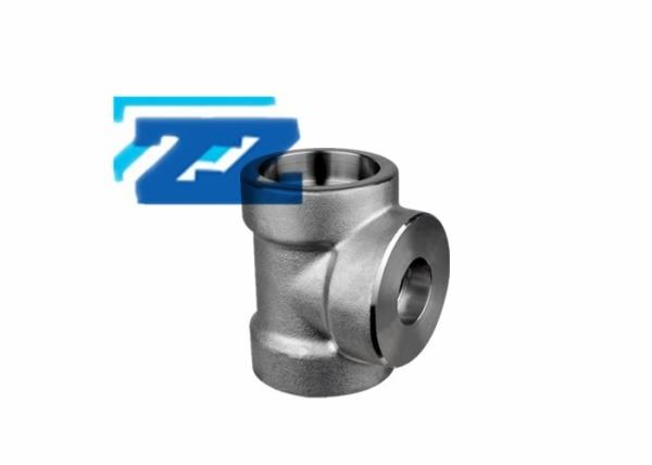 ASME B16 11 Carbon Steel Pipe Fittings 2 x 1 1 / 4  A105N 6000 # Socket Weld Tee