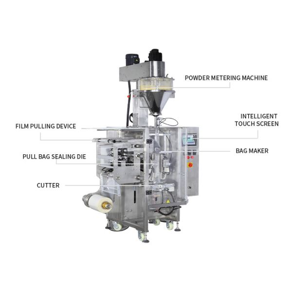 Spice Powder Packing Machine 10g-600g Automatic Flour Bag Packing Machine