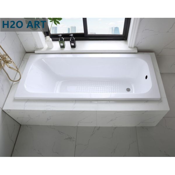 Whirlpool/Massage Bathtubs Simple Drop in Handle Acrylic Bathtub for South Africa Built