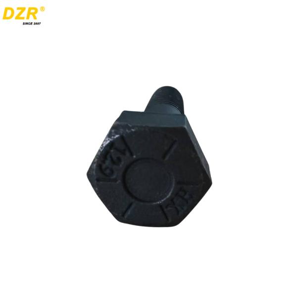 Smooth Finish Excavator Track Bolts High Durability For Excavator Parts