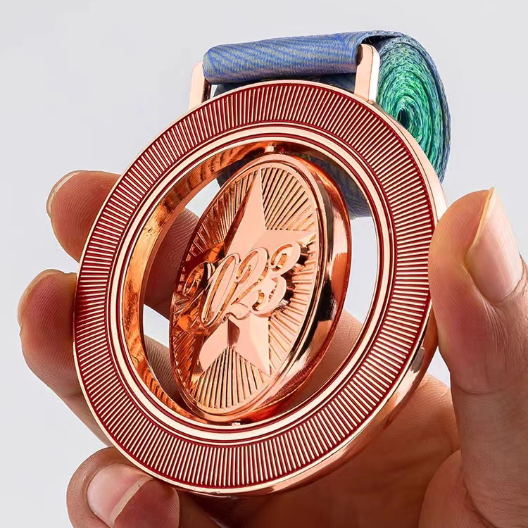 Cheap Custom Football Gold 3d Logo Medal 5k Race Marathon Running Metal Custom Casting Soccer Sports Award Medals With Ribbon