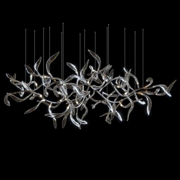 CRI90+ Infinity Large Fishtail Chandelier Hotel Public Commercial Hall Pendants