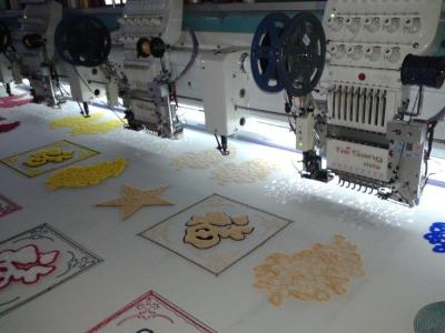 Tai Sang Embro vista model 904+04(4 heads flat embroidery machine + 4 heads chenille embroidery machine)