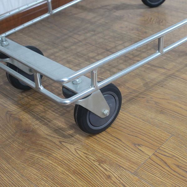 215L Australian Style General Purpose Assorted Supermarket Shopping Trolley Grey Plastic Pu Wheels